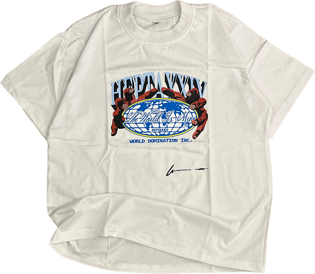 World Domination Tee (Cocaine white)